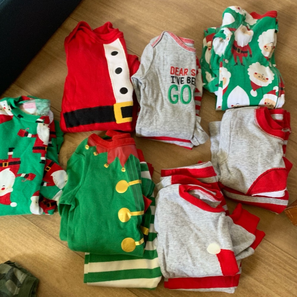 8 pair of Christmas PJs